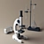 Advanced Microscope with Accessories 3D model small image 1