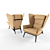 Modern Comfort Chair: Hamilton 3D model small image 1