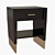 Elegant Pique Nightstand by Baker 3D model small image 1