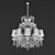 Elegant Masiero Chandelier 3D model small image 1