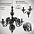 Elegant Preciosa Chandelier & Sconce 3D model small image 1
