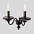 Elegant Preciosa Chandelier & Sconce 3D model small image 4