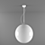 Adria Collection: White & Chrome 2-Model 200x50 Pendant 3D model small image 2