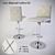 Latina SG Bar Chair: Sleek Design & Optimal Height 3D model small image 1