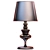 Table Lamp Art Deco  Stylish, Metal Shade, Silver Color 3D model small image 1