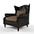 Elegant Lauran Armchair by Curations 3D model small image 1