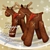 Festive Christmas Reindeer 3D model small image 1
