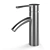 Modern Stainless Steel and White Sink Mixer 3D model small image 1