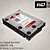 WD Red NAS 3TB HDD 3D model small image 1