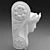 Feminine Head Bracket 3D model small image 3