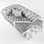 EPOQUE Ivonne Art Deco Sofa 3D model small image 3