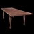 Luxury Italian Style: Bamax Canova&Rialto Dining Table 3D model small image 3