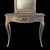 Epoque Clark Console with Mirror 3D model small image 3