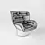 Luxury Colombo Joe Cesare Chair 3D model small image 3