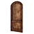 Rustic Charm Door 3D model small image 1