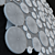 BUBBLES: Modern Chrome Ceiling Light 3D model small image 2