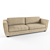 Luxury Goldconfort Sofa 3D model small image 1