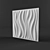 Wave-inspired 3D WallArt Panels 3D model small image 2