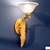 Elegant Mariner Beige & Gold Wall Sconce 3D model small image 1