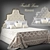 Elegant Barri Rimini Bed 3D model small image 1