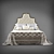 Elegant Barri Rimini Bed 3D model small image 3