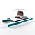 Sleek Ocean Cruiser 3D model small image 1