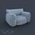 UVW Unwrap Textured Chair 3D model small image 1