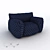 UVW Unwrap Textured Chair 3D model small image 2