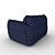 UVW Unwrap Textured Chair 3D model small image 3