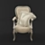 Elegant Savio Firmino Armchair 3D model small image 2