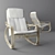 Textured Rocking Chair 3D model small image 1