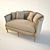 Provençal French Sofa 3D model small image 1