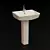 Curzon Basin: 520mm Width, 420mm Depth 3D model small image 1