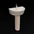 Elegant Foley Basin, 550mm 3D model small image 1