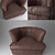 Elegant Giorgio Collection Chair 3D model small image 1