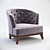 Elegant Parcifal Armchair 3D model small image 1