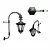 Vintage Street Lamp Set 3D model small image 1