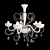 Elegant White Lilly Pendant 3D model small image 1