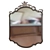 Elegant Classic Mirror 3D model small image 1