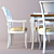 Modern Interstyle G226 Table and G228 Chair 3D model small image 2