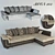 Moon 103 Sofa: 1.71x2.66 Size 3D model small image 1