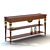 Elegant Carved Wood Console 3D model small image 1