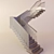 Elegant Wooden Staircase 3D model small image 3