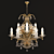 Elegante Roma Chandelier 3D model small image 1