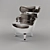 Italian Sellerina Aluminium Chair 3D model small image 2
