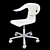 Elegant Exde Anna Chair 3D model small image 6