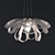 Elegant Agatha Pendant Light 3D model small image 1