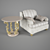 Elegant Verona Chair & Table 3D model small image 1