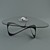 Sleek Contemporary Coffee Table 3D model small image 1