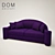 Stylish Winnie Sofa by Dom Edizioni 3D model small image 1